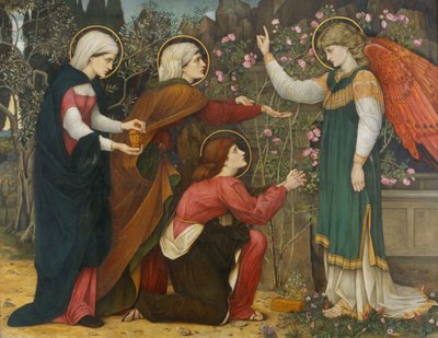 Waarom zoekt gij de levenden onder de doden St Lucas 24 v5 door John Roddam Spencer Stanhope